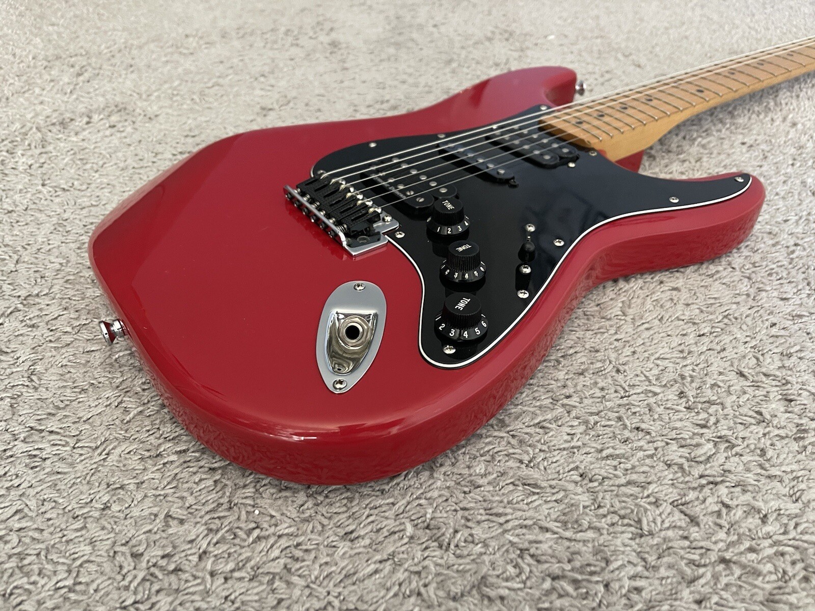 Fender Standard Stratocaster 1994 MIM HSH Torino Red Vintage Modified Guitar