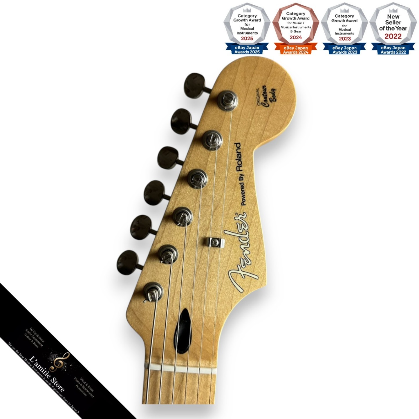 Fender Roland GC1BLK GKReady Stratocaster Electric Guitar with Gig Case