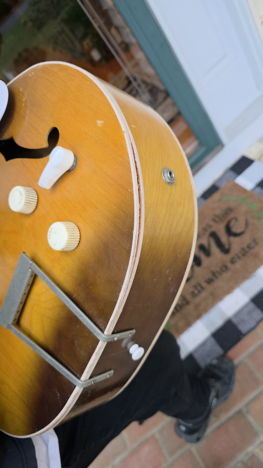 💥Video💥 1966 Harmony Hollywood H-41 H41 Sunburst Archtop Hollowbody Guitar