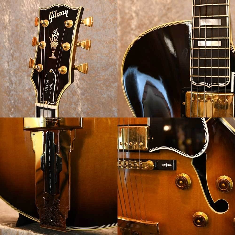 Gibson L-5 CES Sunburst Gold Hardware Made in USA 1995 Hollow Electric Guitar