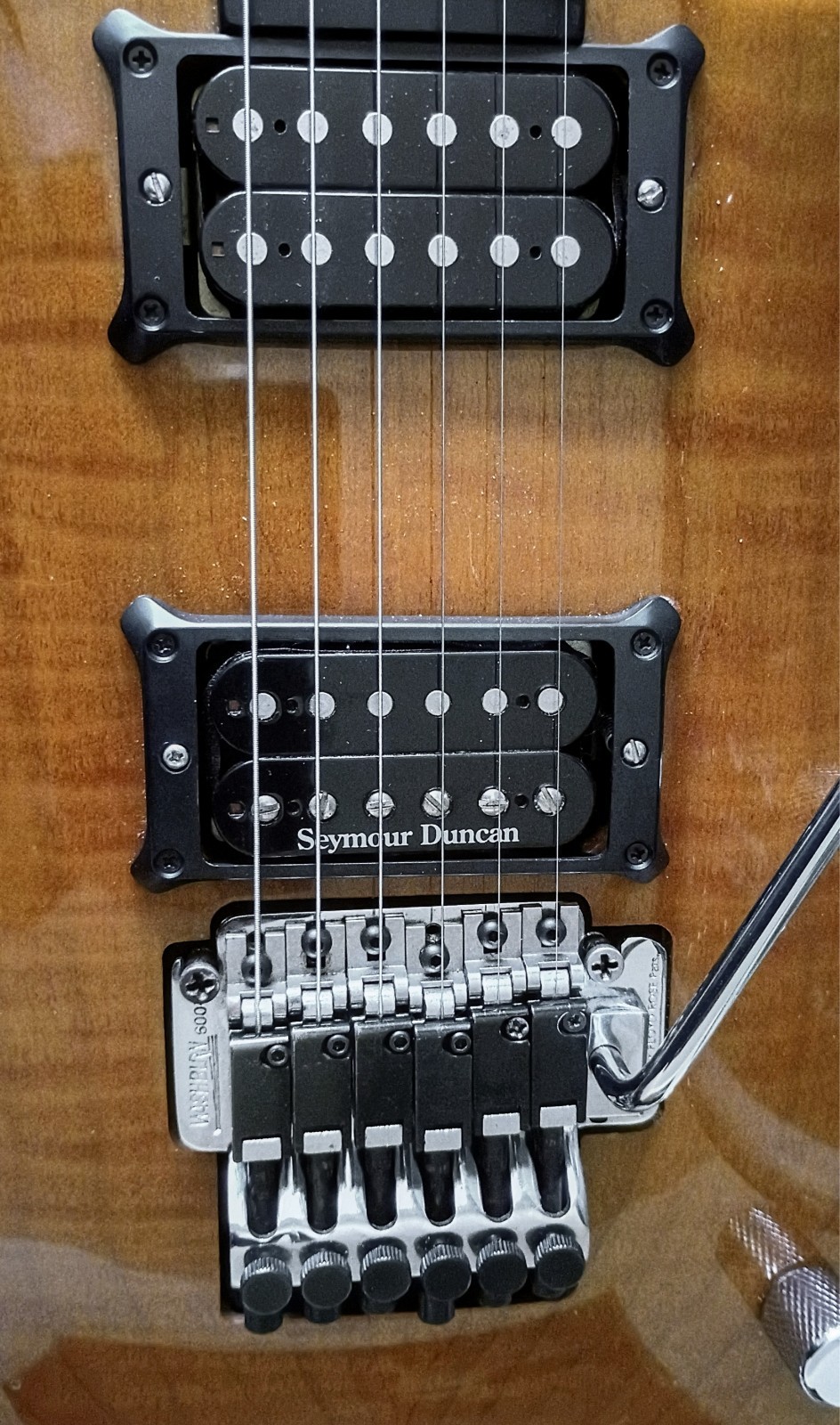 Washburn RS-10V 1987 (Korea) Mahogany/Flame Maple ~ Seymour Duncan ~ 600T ~OHSC