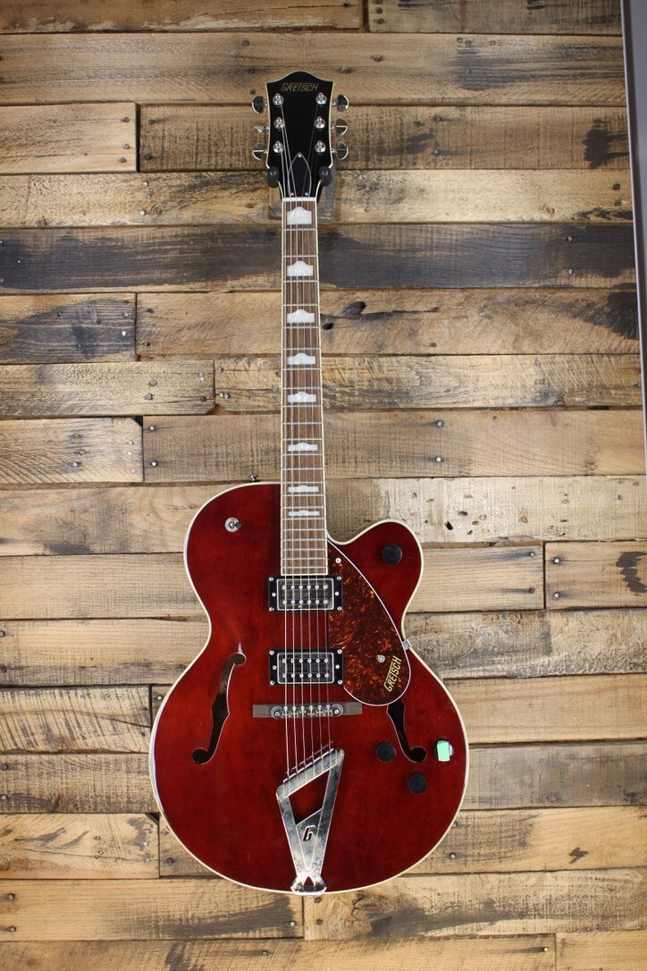 *ISSUE* Gretsch G2420 Hollowbody Single Cut Electric Guitar, Walnut Stain #S3205