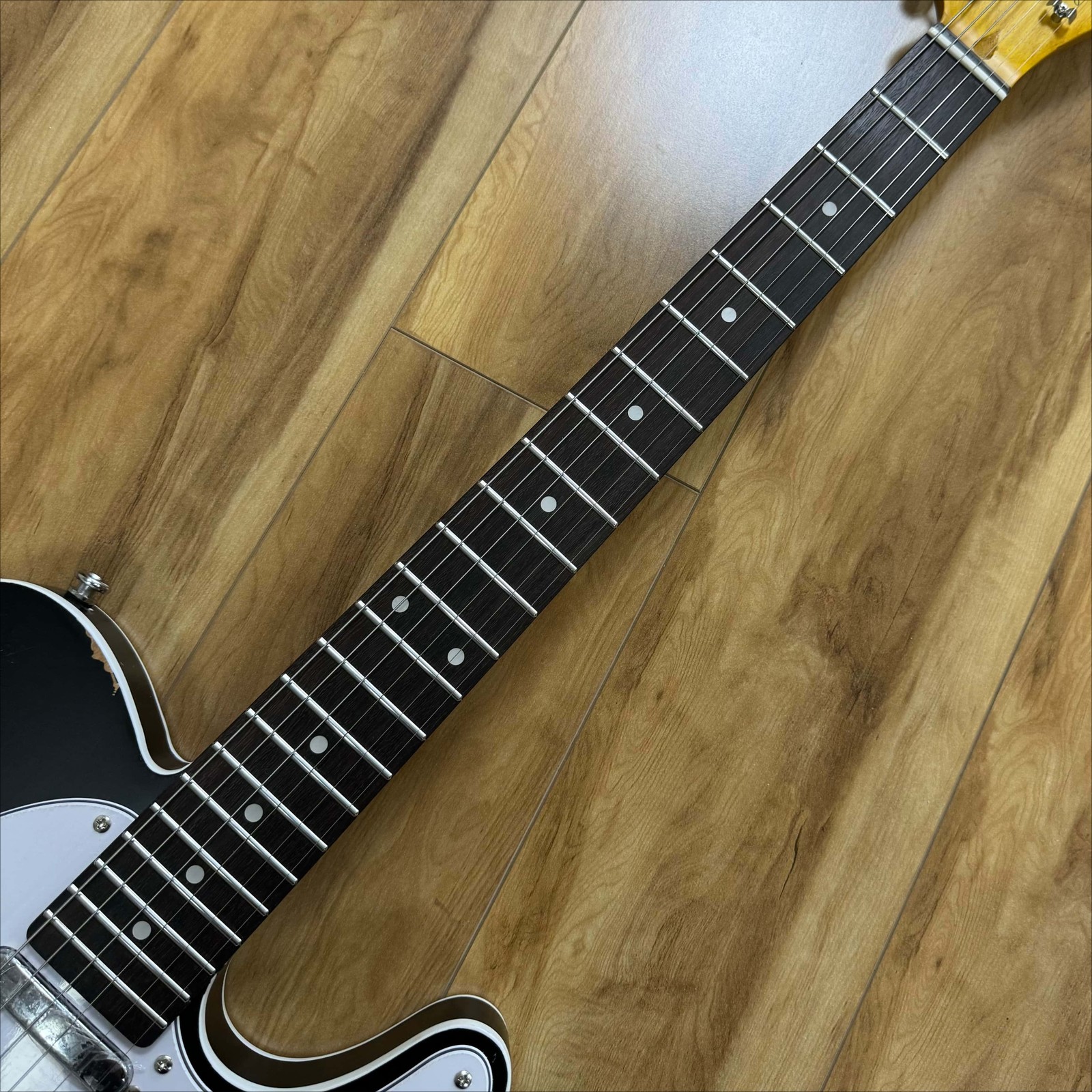 Custom 60s TL Heavy Relic Black Electric Guitar Fixed Bridge Alder Body Ship US