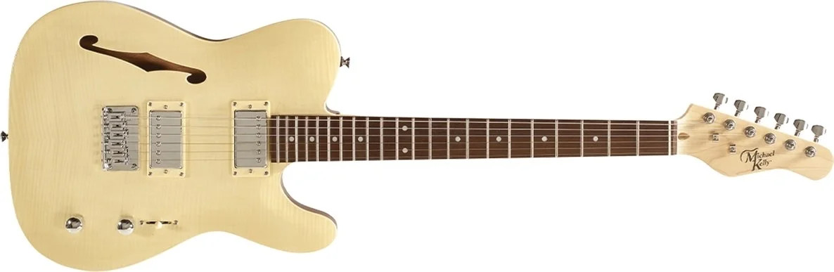 58 Thinline Semi Hollow Electric Guitar – Flame Maple