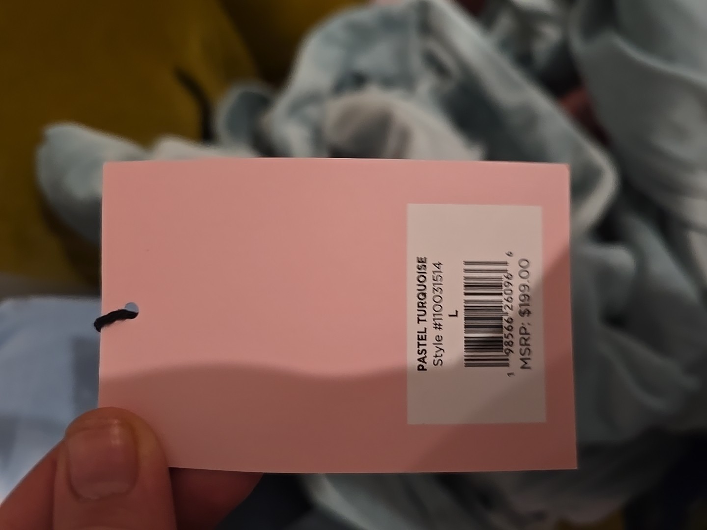 Pastel Turquoise Juocy Couture Size Large Brand New