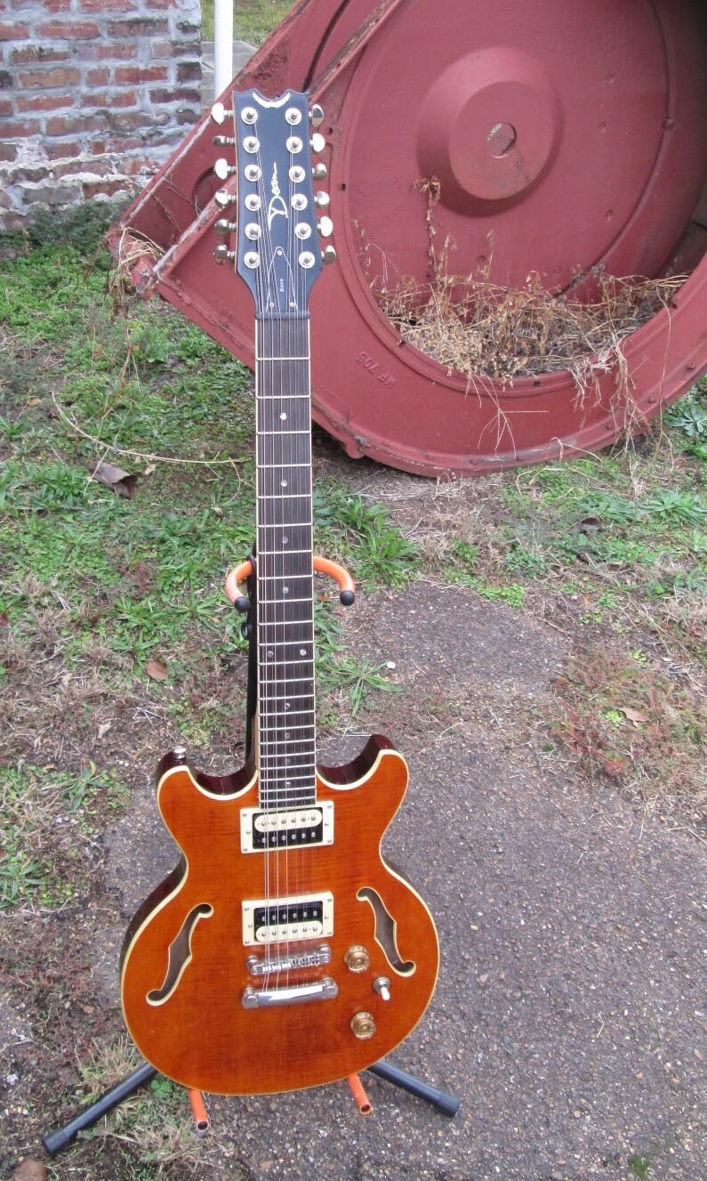 Dean Boca 12 String Electric Guitar circa 2010s – Trans Amber Burst EXC shape