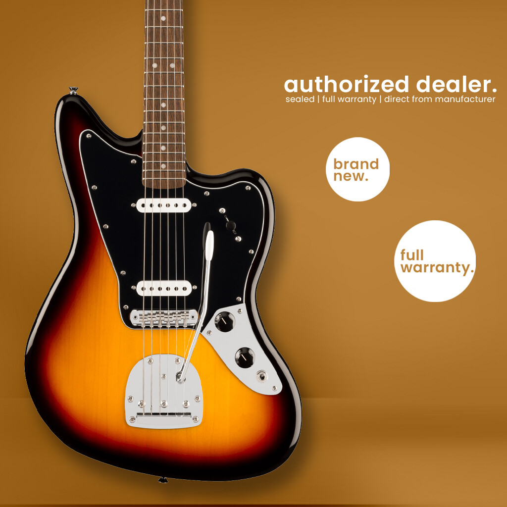 Squier | Affinity Series Jaguar | Electric Guitar | 3 Color Sunburst