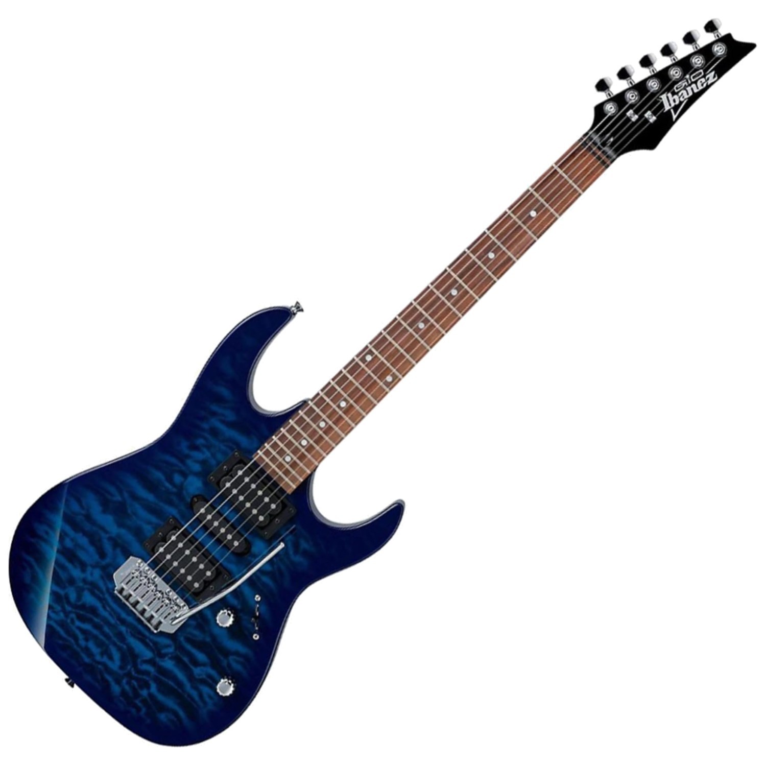 Transparent Blue Burst Electric Guitar with Poplar Body