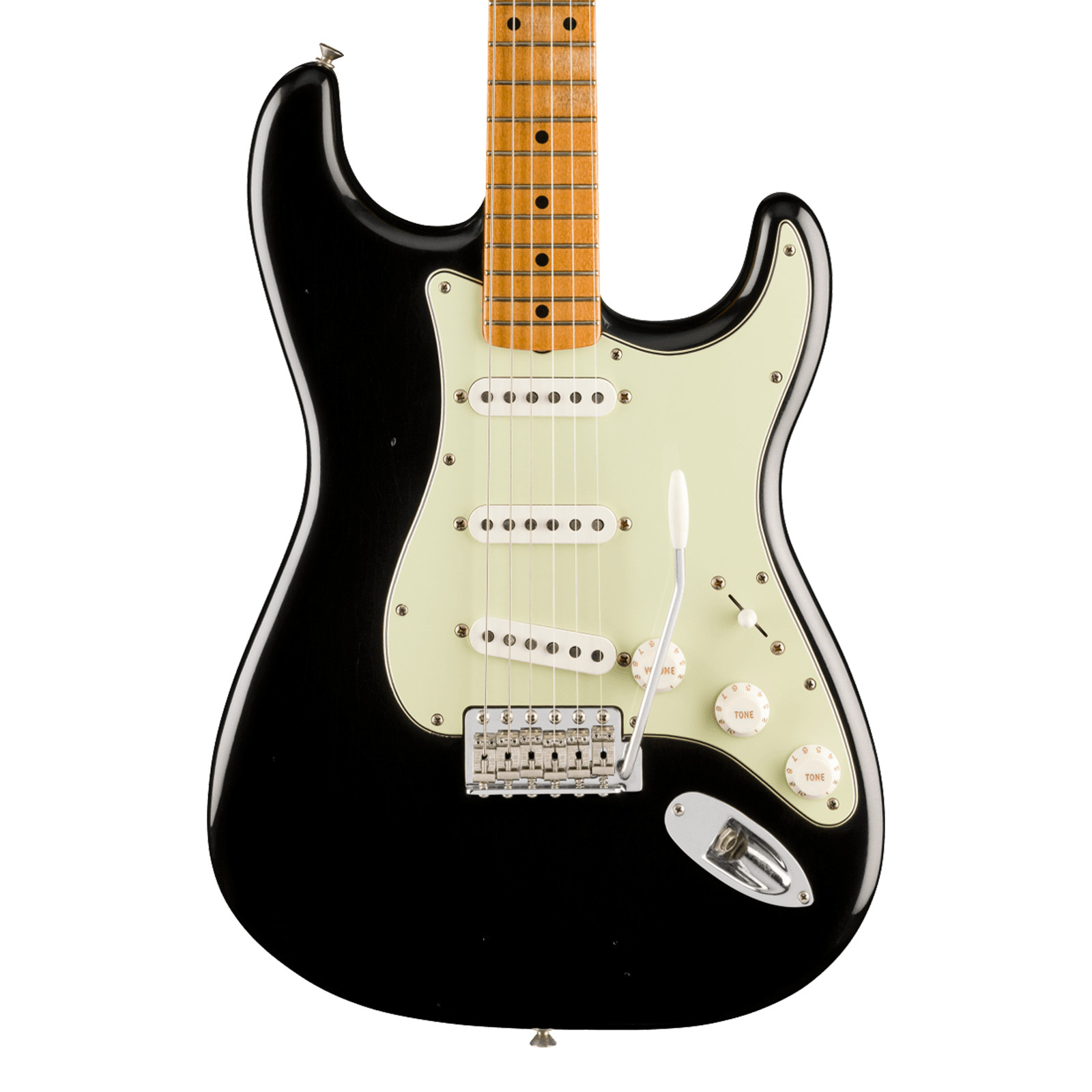Used Fender Vintera II Road Worn ’60s Stratocaster – Black w/Maple FB