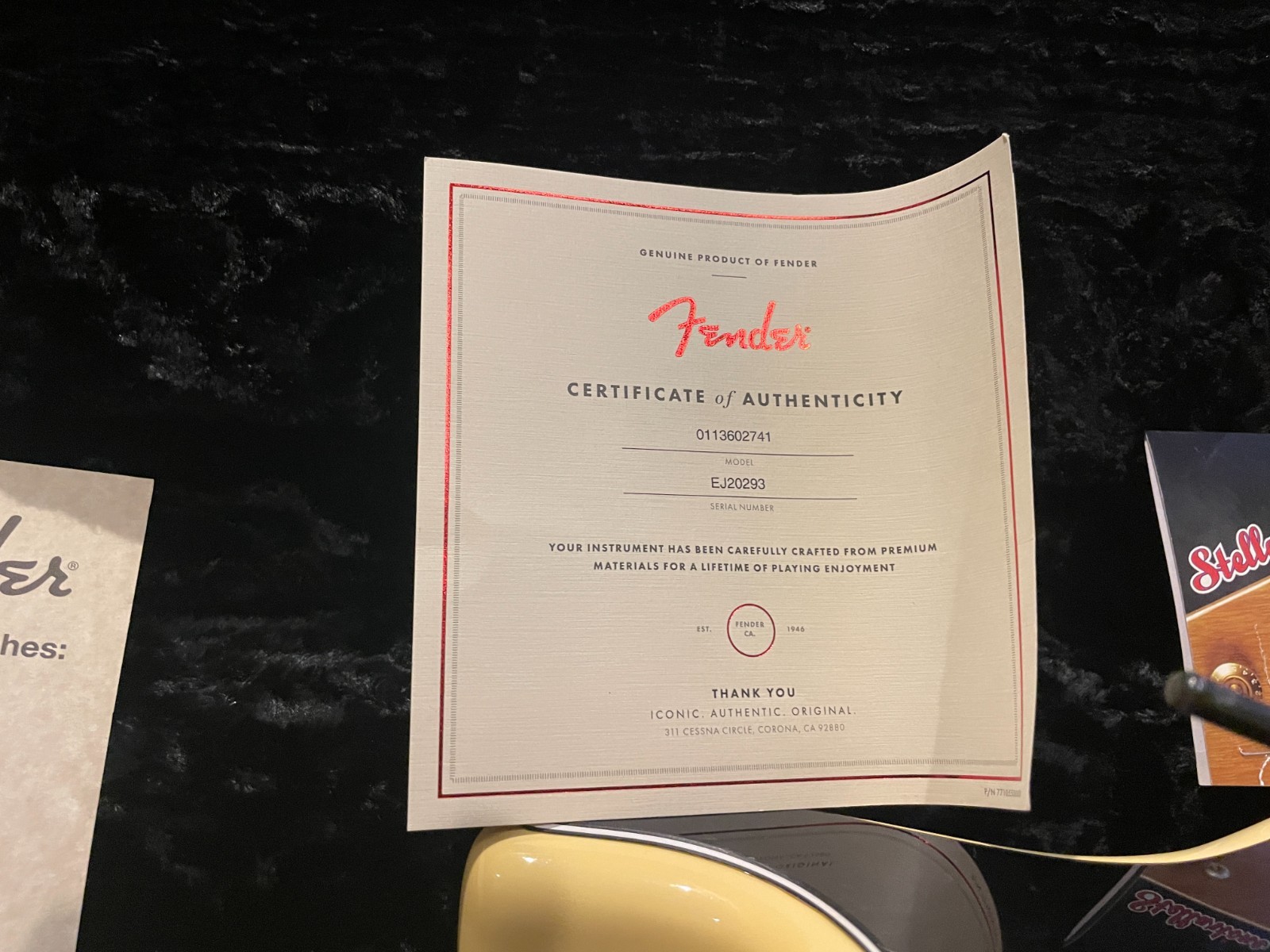 Fender Eric Johnson Thinline Stratocaster | Vega Trem Barden S-Style | MODS