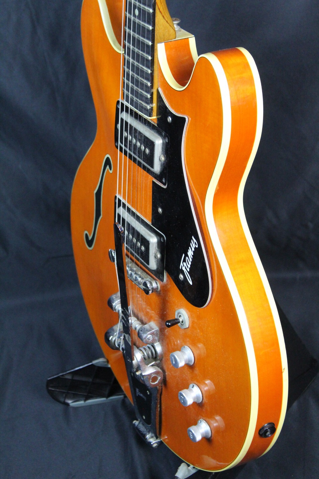Framus Caravelle 5/117-52 60´s Orange Hollow-Body Guitar Made in Germany w/HSC
