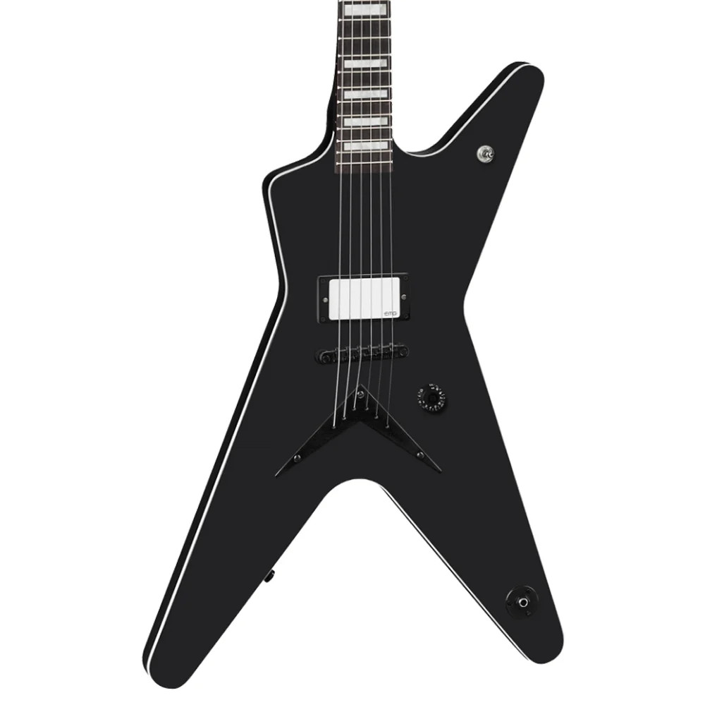 Dean Guitar MLX Static X Xero Electric Guitar – Black Satin