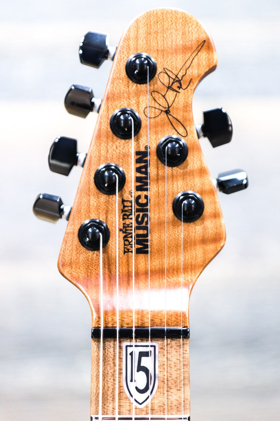 Ernie Ball Music Man JP15 John Petrucci Amber Waves Quilt Electric Guitar w/Case