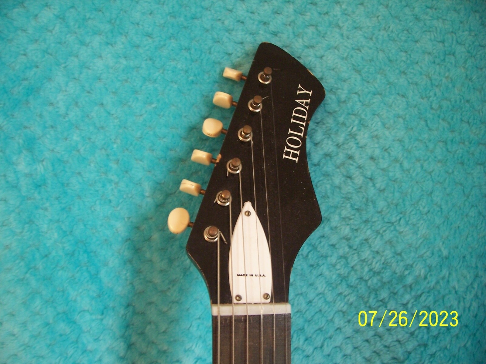 1965 Holiday Harmony Bobcat H15 Silhouette Sunburst De Armond PU’s VG Cond.