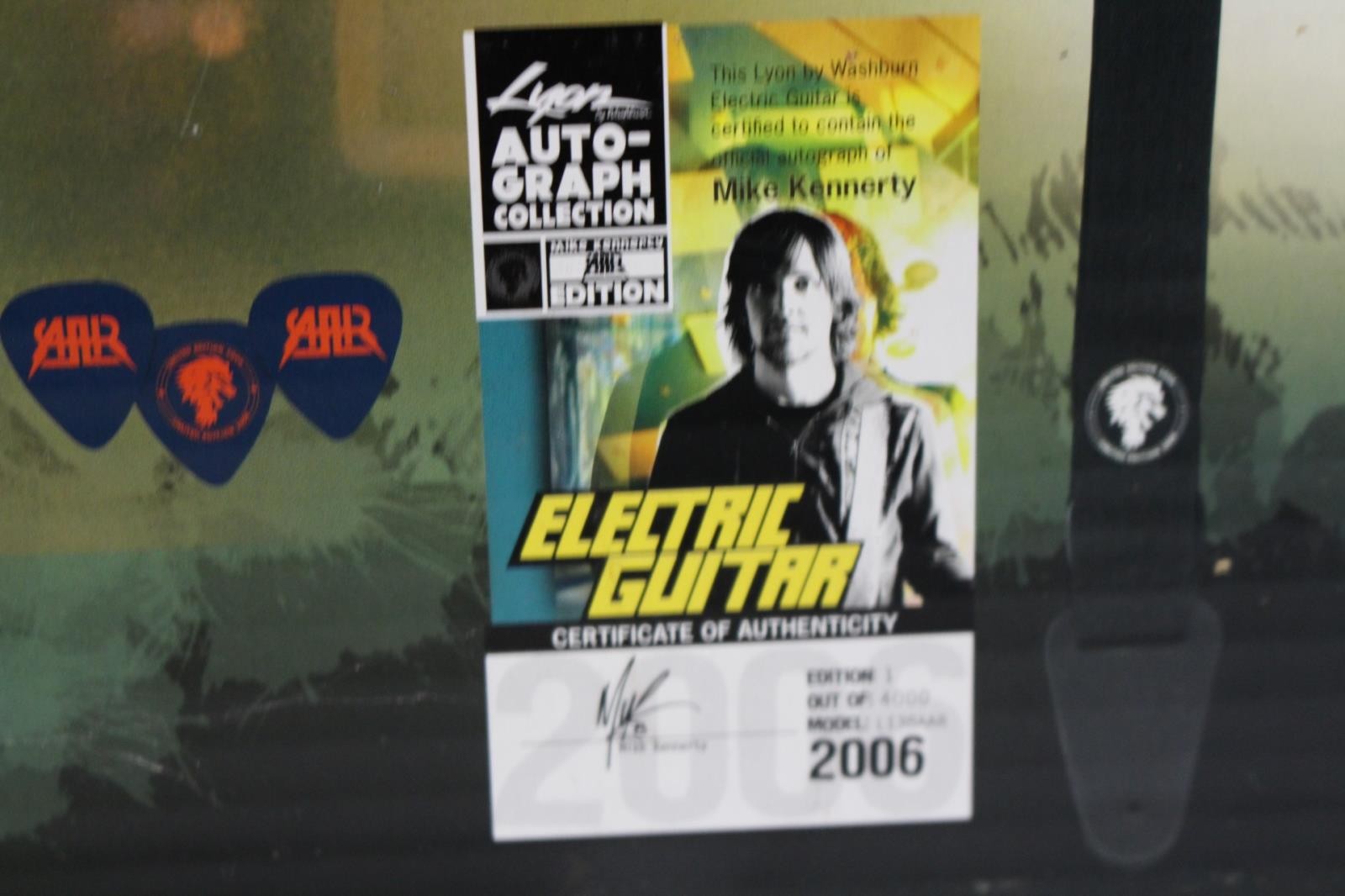 Lyon All-American Rejects Mike Kennerty Electric Guitar Pack – Signed