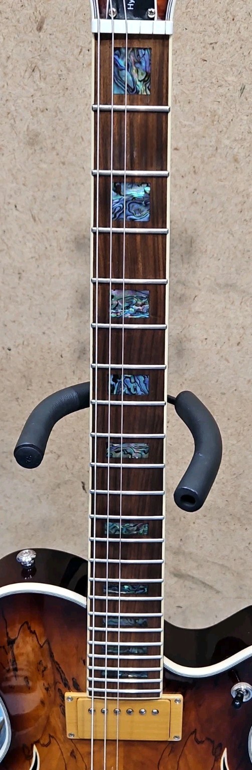 Michael Kelly Hybrid Special Electric Guitar – Spalted Maple Burst Finish