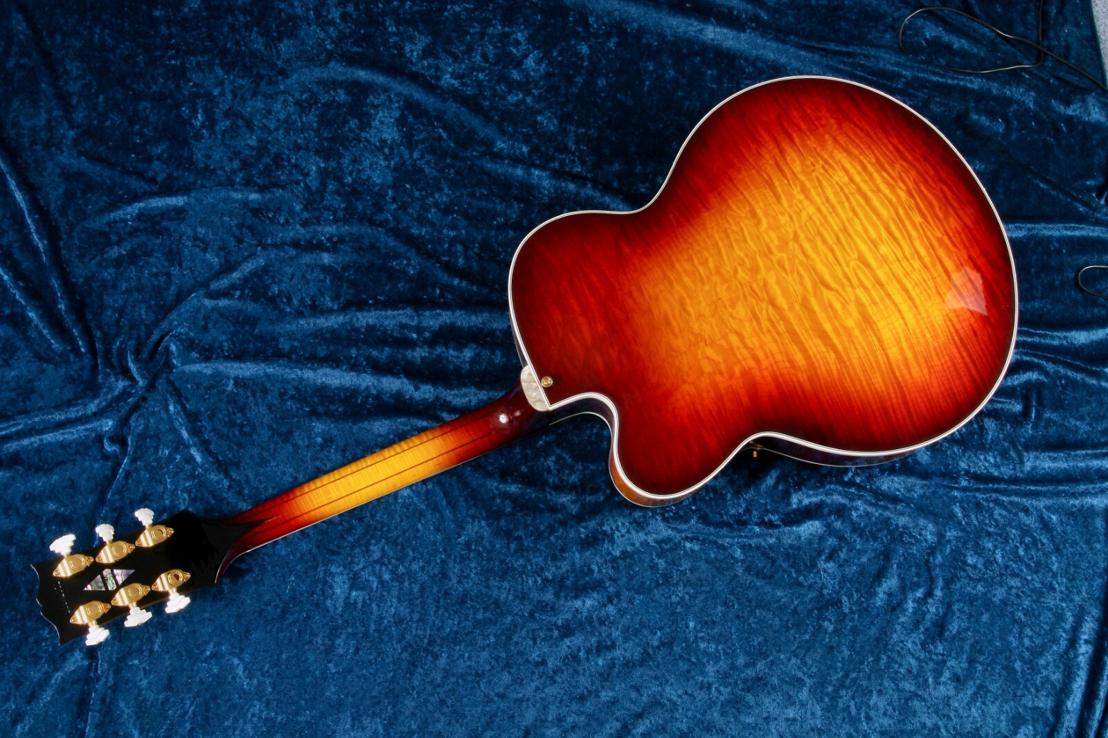 Gibson Super 400 custom one of a kind solid quilt back Bourbon burst