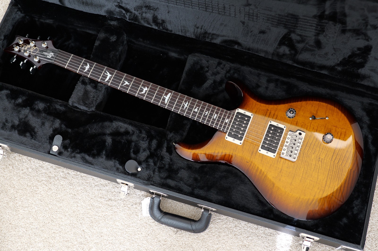 2023 PRS 10th Anniversary S2 Custom 24 Black Amber electric guitar with PRS case