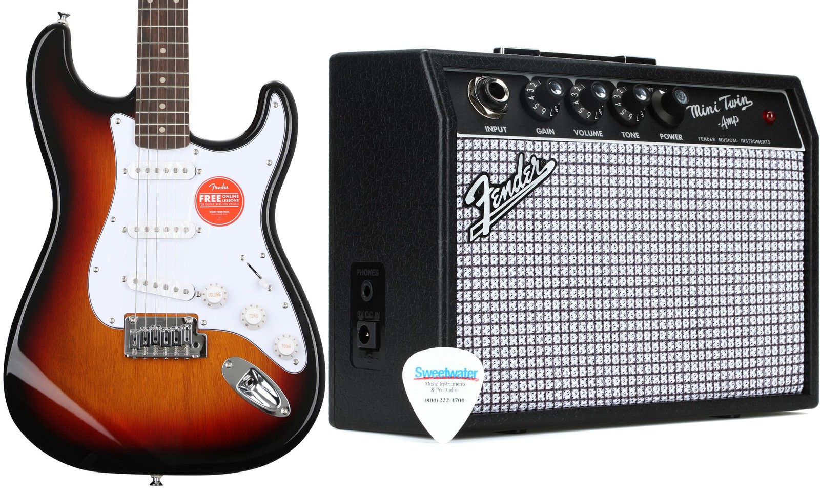 Squier 0378000500 + Fender 0234812000 Value Bundle