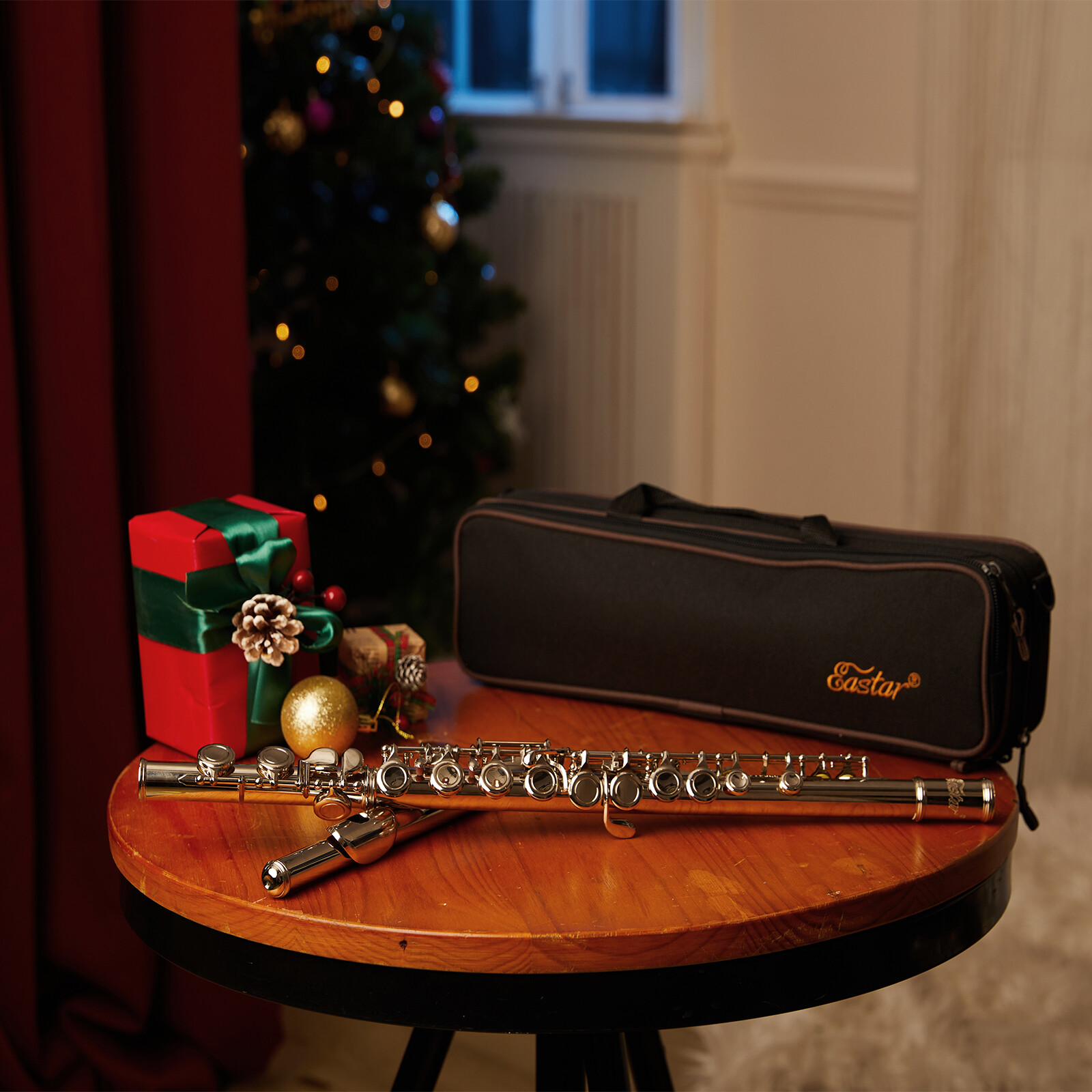 Eastar Closed Hole 16 Keys C Flute Musical Instrument for School Student Kids