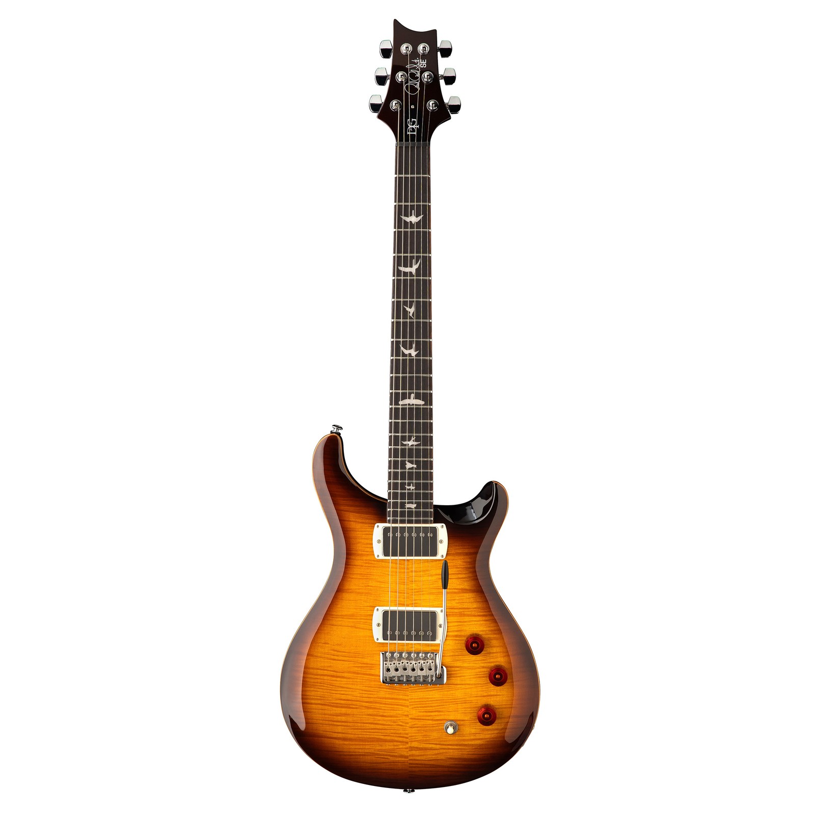 PRS SE DGT Birds Electric Guitar – McCarty Tobacco Sunburst