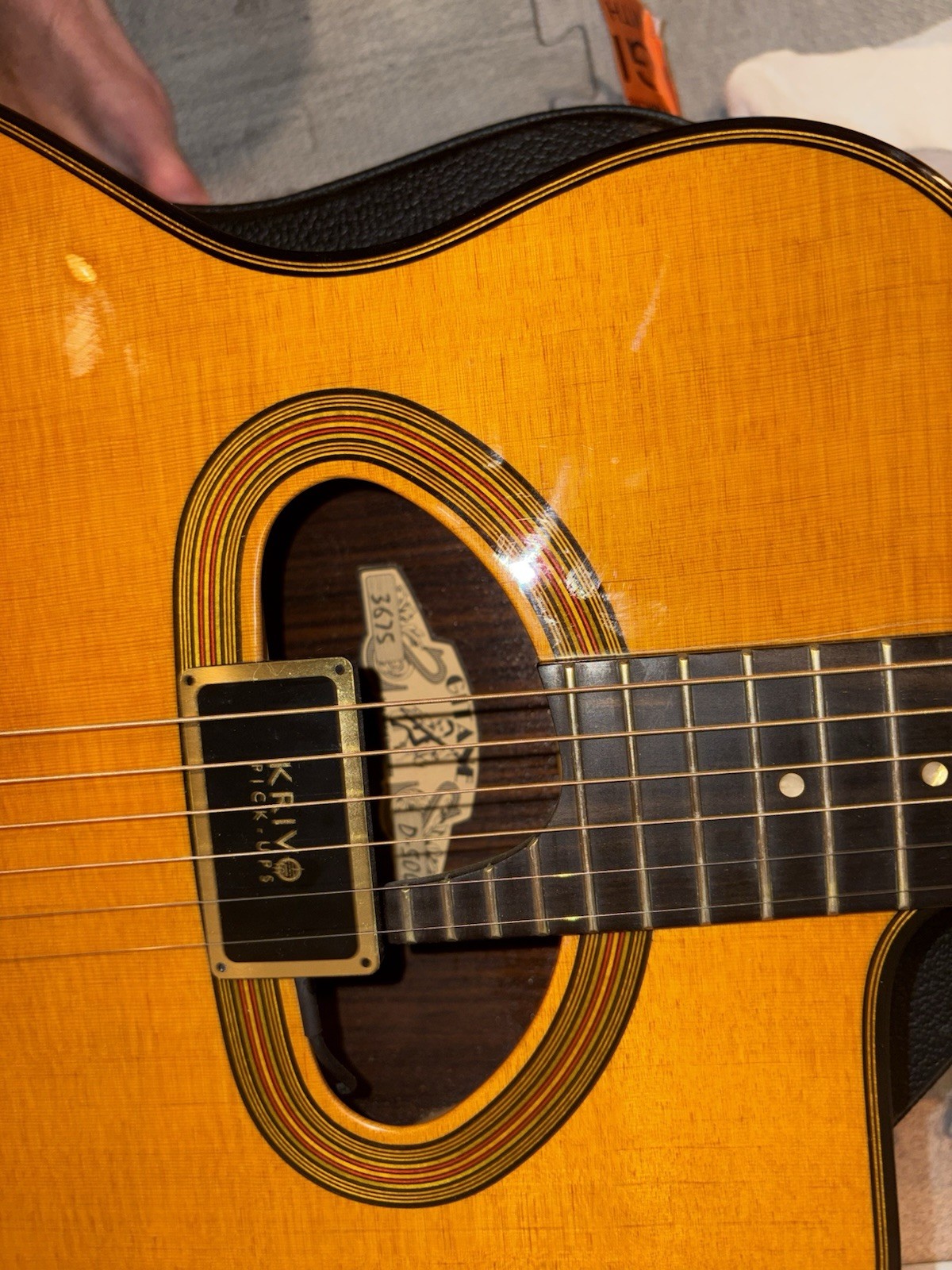 Gitane DG-500 Gypsy Jazz Guitar with D-Hole, Custom Bridge Pickup, and Case