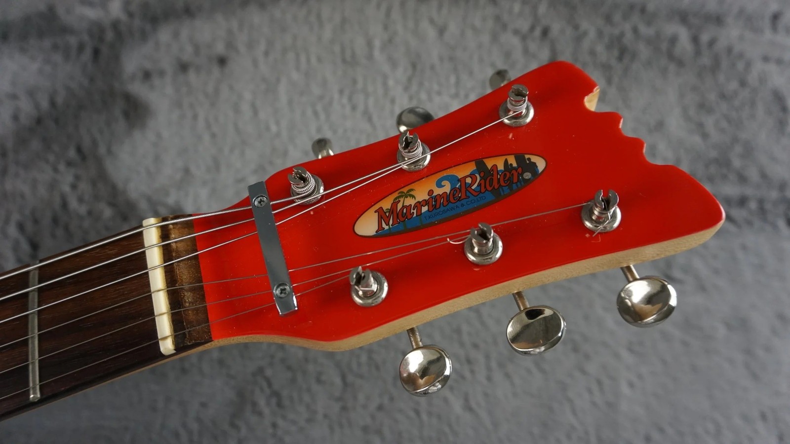 Marine Rider Travel Electric Guitar w/ Built-In Speaker Compact Practice Guitar