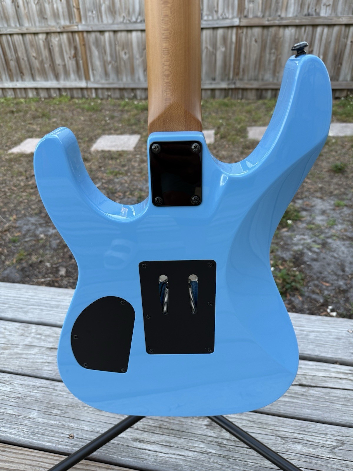 Dean MD24 Floyd Roasted Maple 2021 – Vintage Blue Dean Guitar W/Case Jumbo Frets