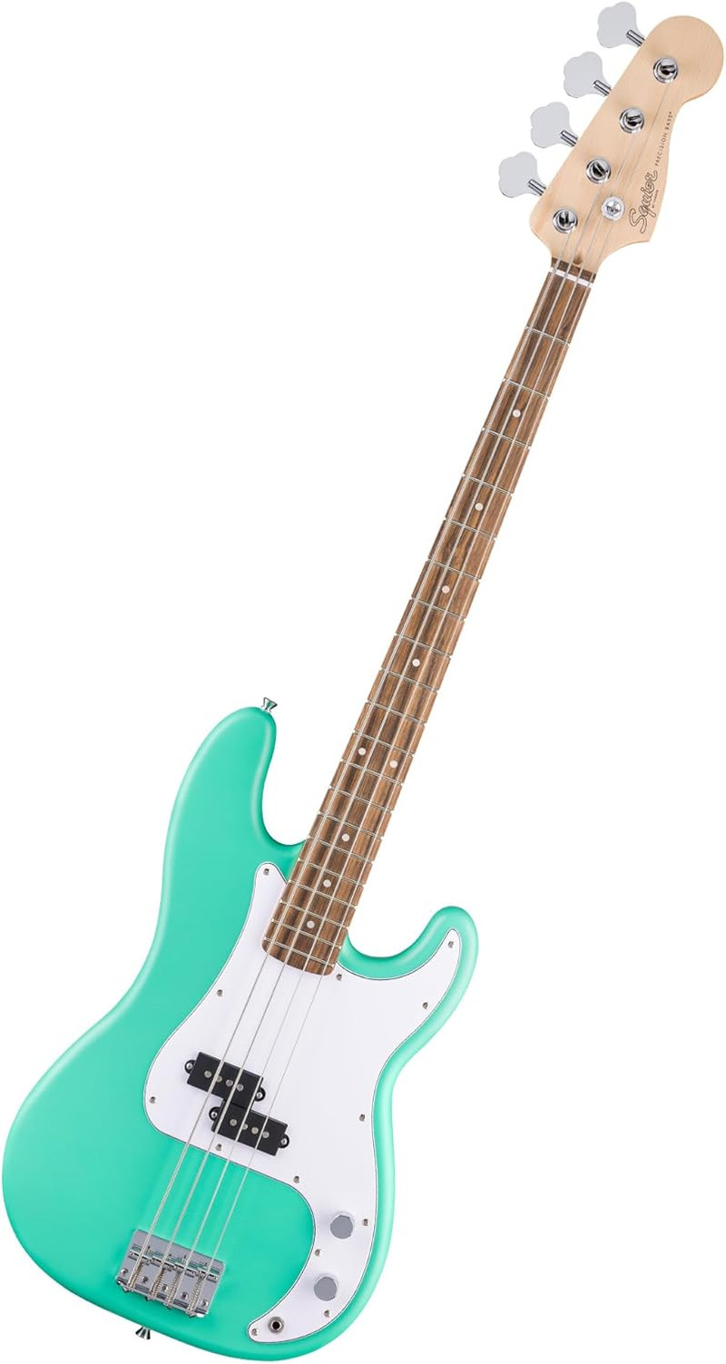 Squier Debut Precision Bass Guitar Fender Beginner Sea Foam Green Satin
