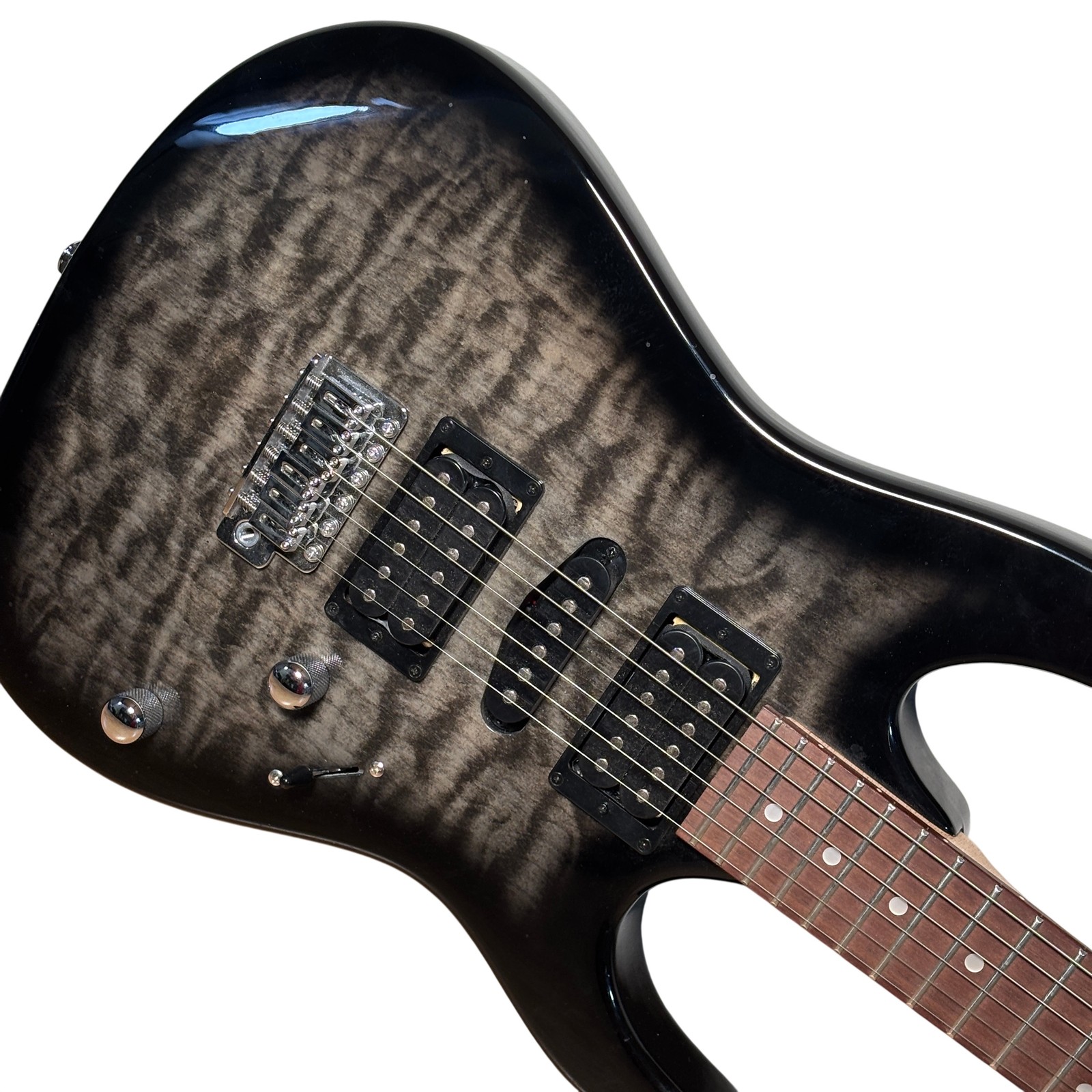 Ibanez GIO Grx70qa Black Sunburst 6-String 22-Fret Electric Guitar 4435