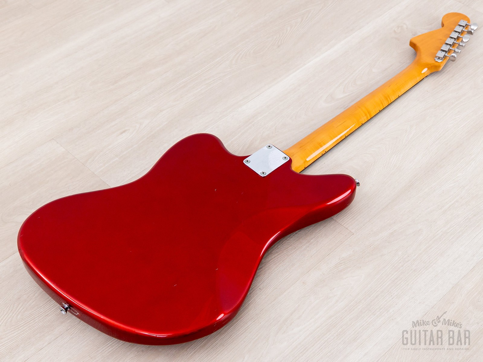 1999 Fender Jaguar ’62 Vintage Reissue JG66-85 Candy Apple Red + Headstock, CIJ