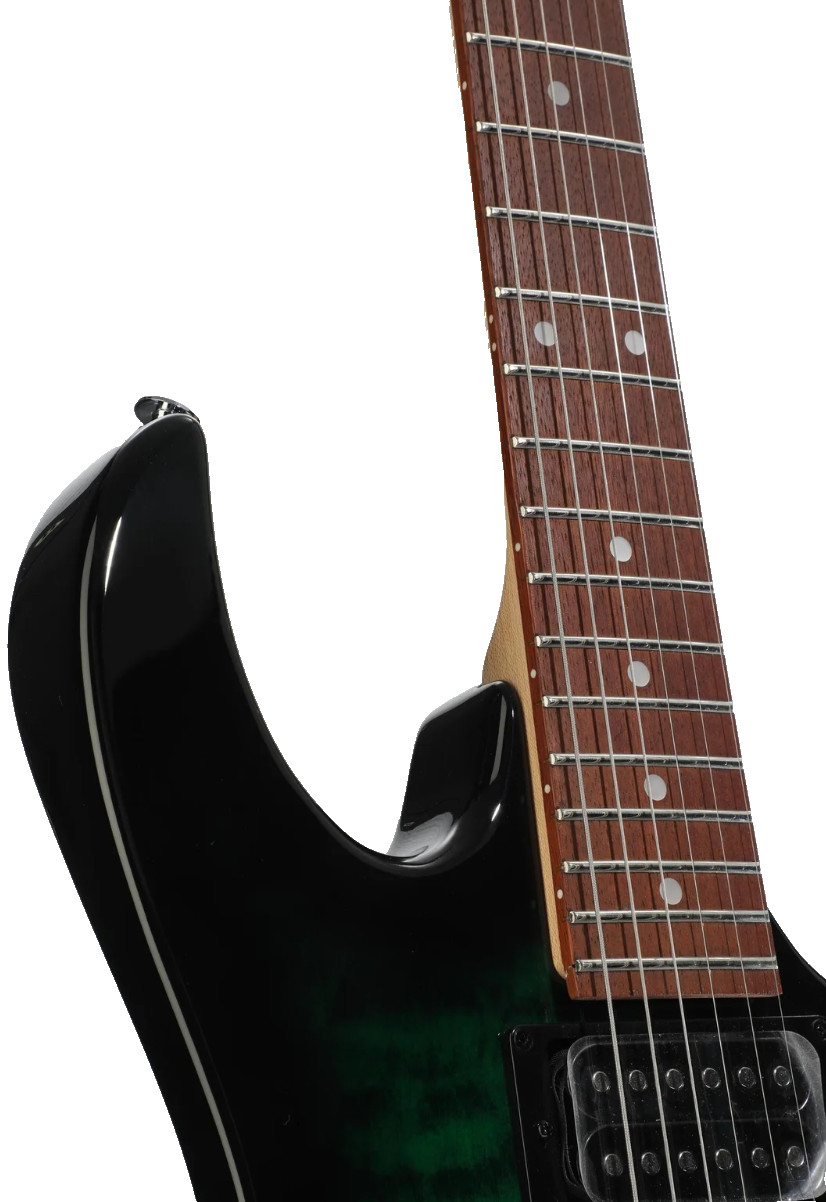 Ibanez Gio GRX70QA Electric Guitar – Transparent Emerald Burst