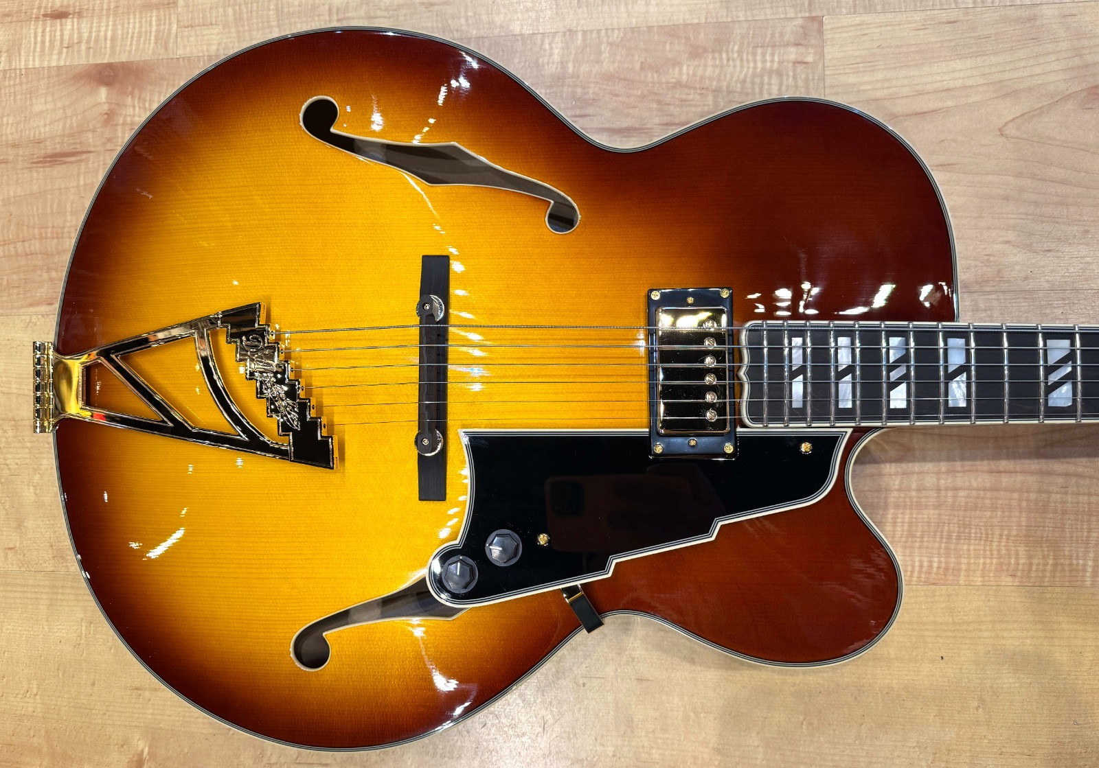 D’Angelico Excel EXL-1 Hollow Body Guitar – Dark Iced Tea Burst