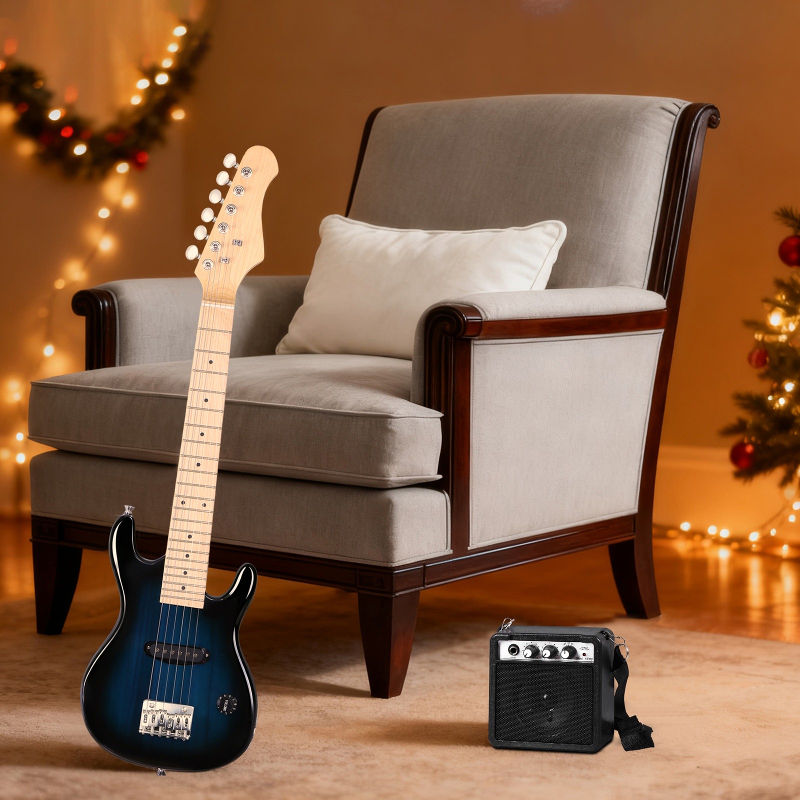 30″ Kids Electric Guitar Starter Kit for Kids w/Amp & Accessory Kit for Beginner