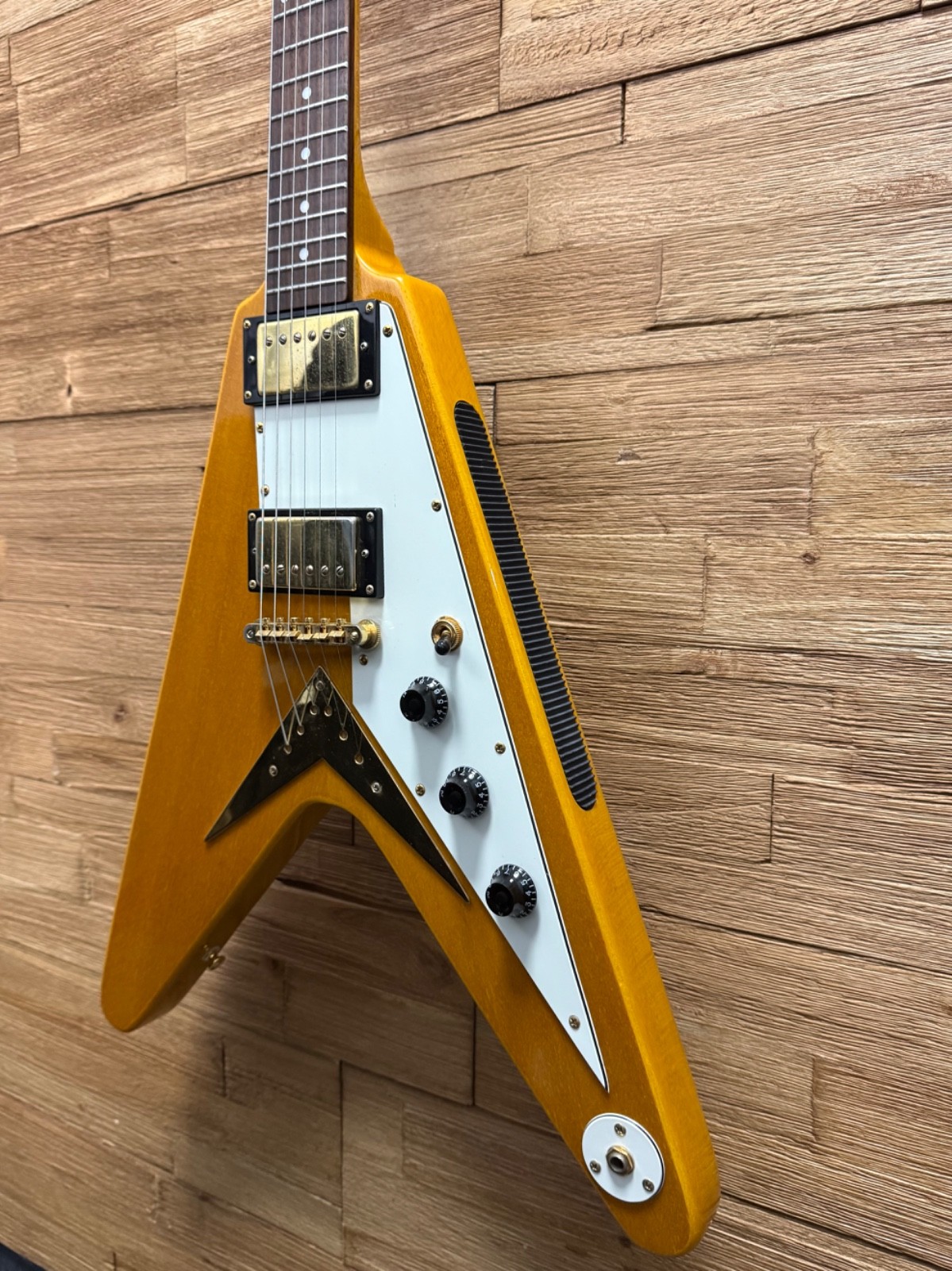 Epiphone ’58 Korina Flying V Electric Guitar- 2001- MIK -6lbs 4oz w/OHSC