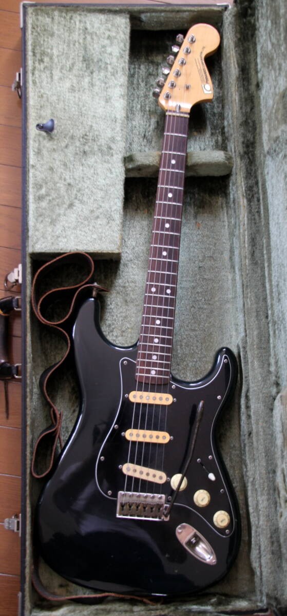 Electric Guitar Fernandes FST-50 1979 Black Strat MIJ Vintage Japan