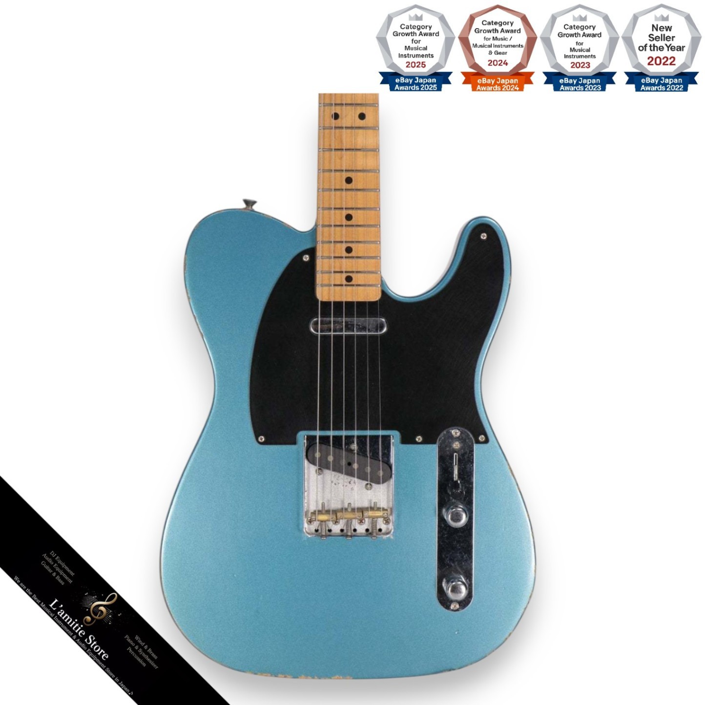 Fender Vintera 50s Telecaster Lake Placid Blue Electric Guitar