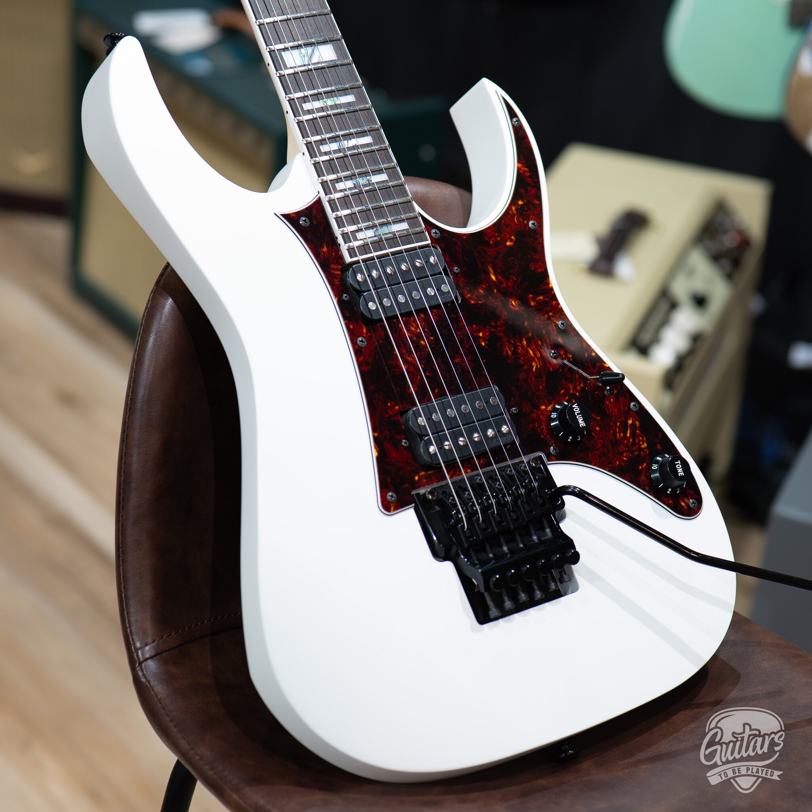 Ibanez RG653DX Prestige HH Guitar w/ Case – White Flat (Demo)