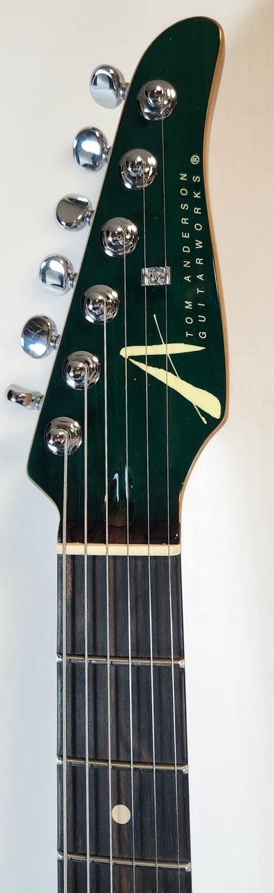 Tom Anderson Angel, Flame Maple Top, Ziricote FB, HC1/HC2+, Cajun Key Lime to Te