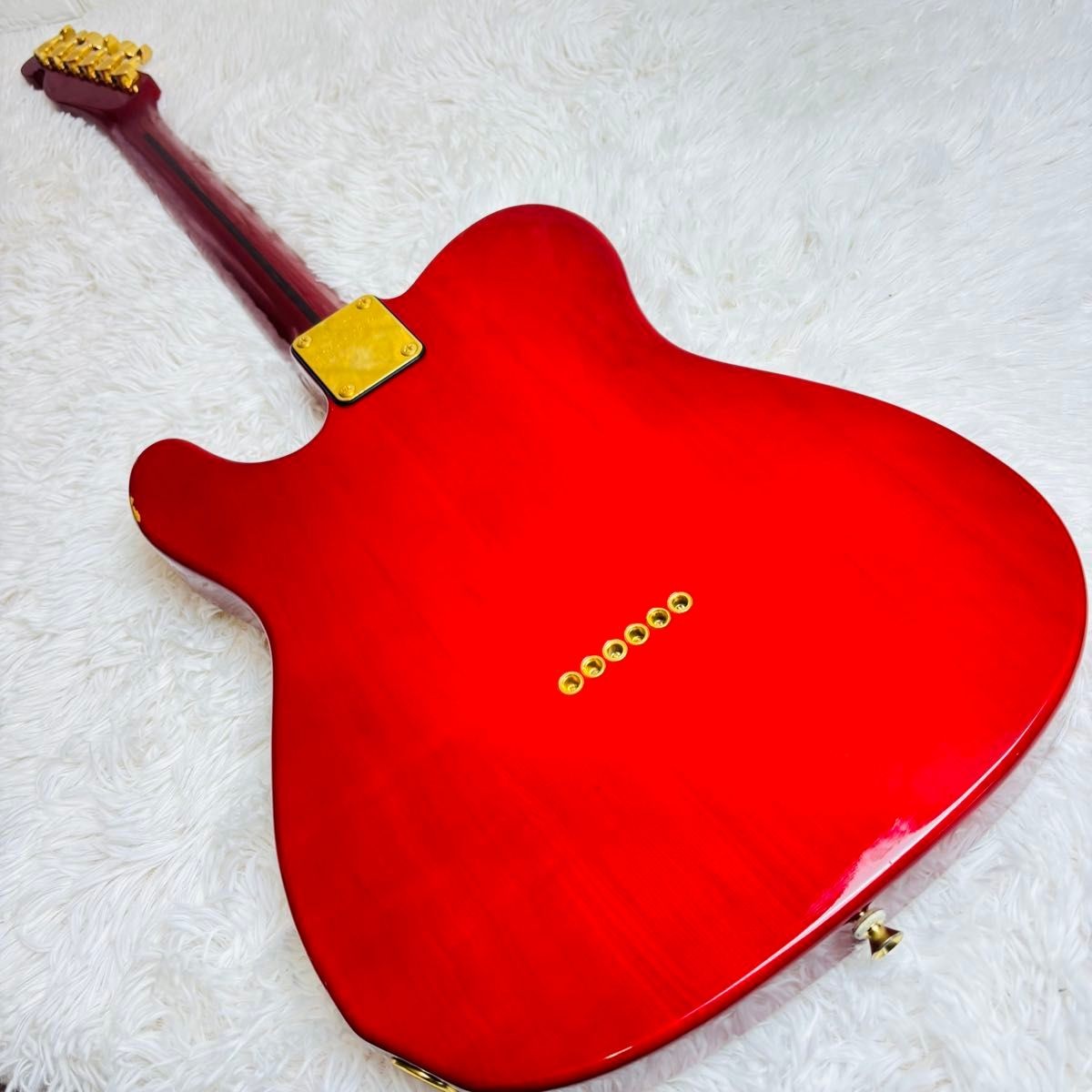 Bill Lawrence BKIM-60G Telecaster Red Gold Parts Electric Guitar