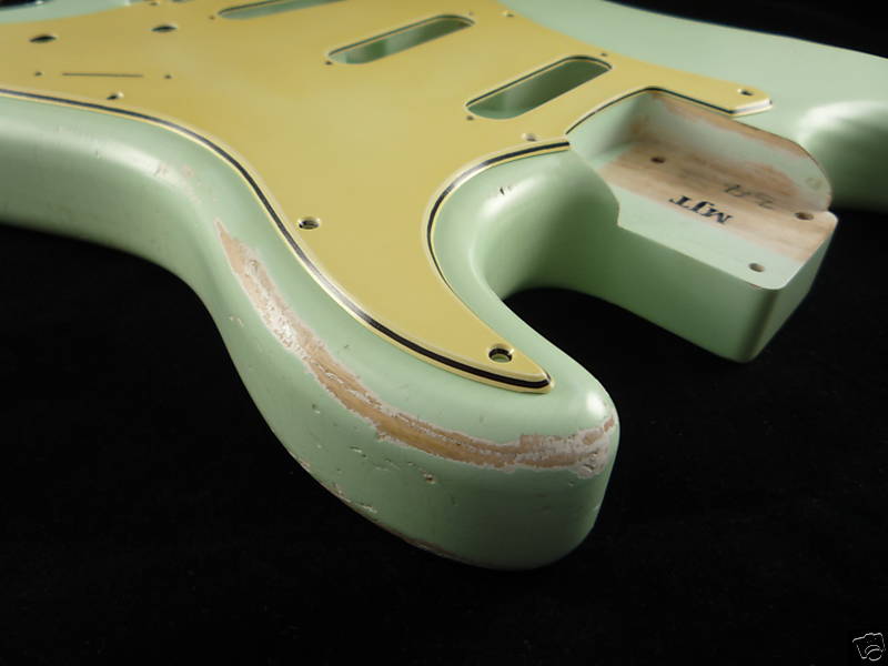 MJT Official Custom Order Vintage Aged Nitro Finish Guitar Body Mark Jenny VTS