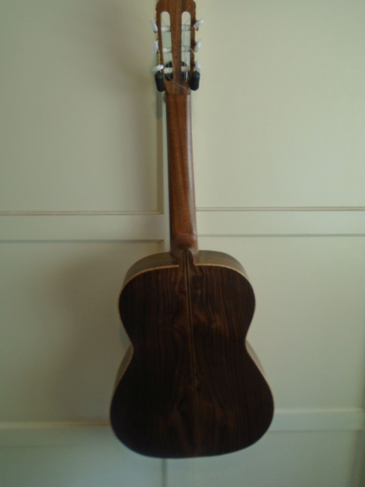 Solid wood, amateur luthier made guitar