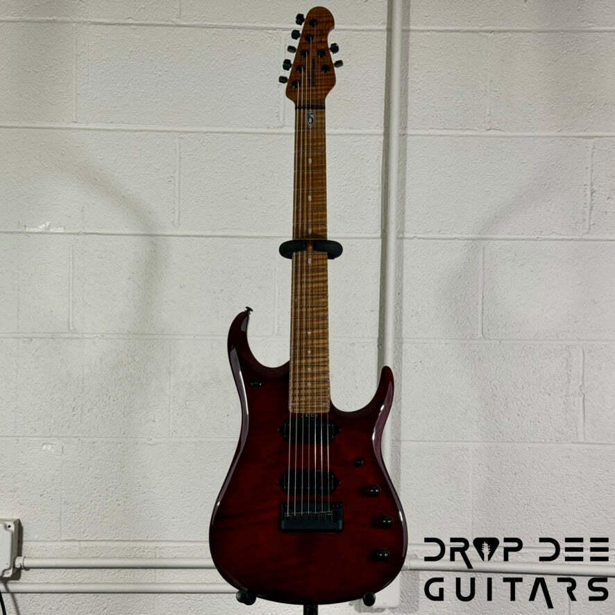 Ernie Ball Music Man JP15-7 7-String Electric Guitar w/ Case – Red Tide
