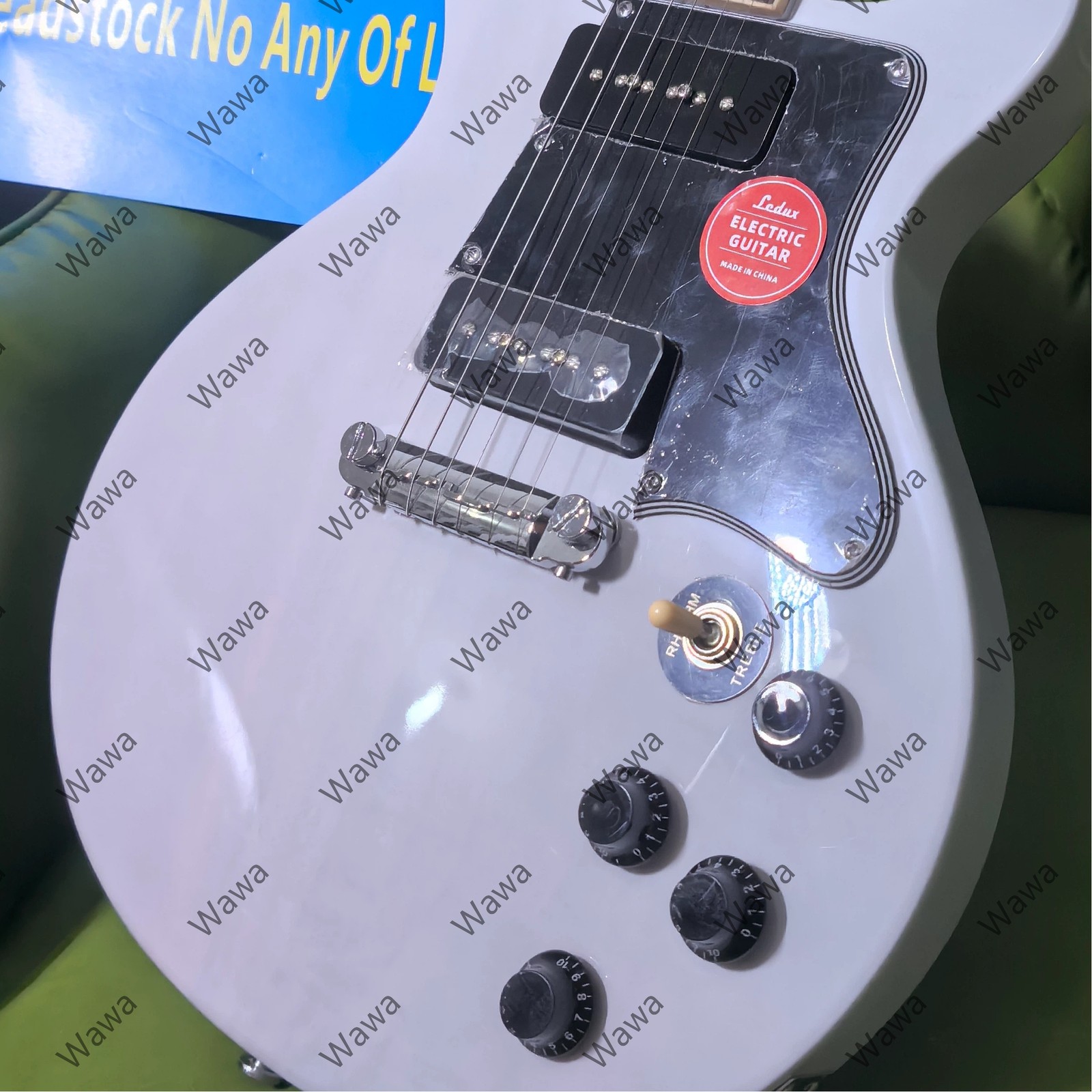 Double Cut Solid Body Electric Guitar High Quality P90 Pickups TOM Bridge
