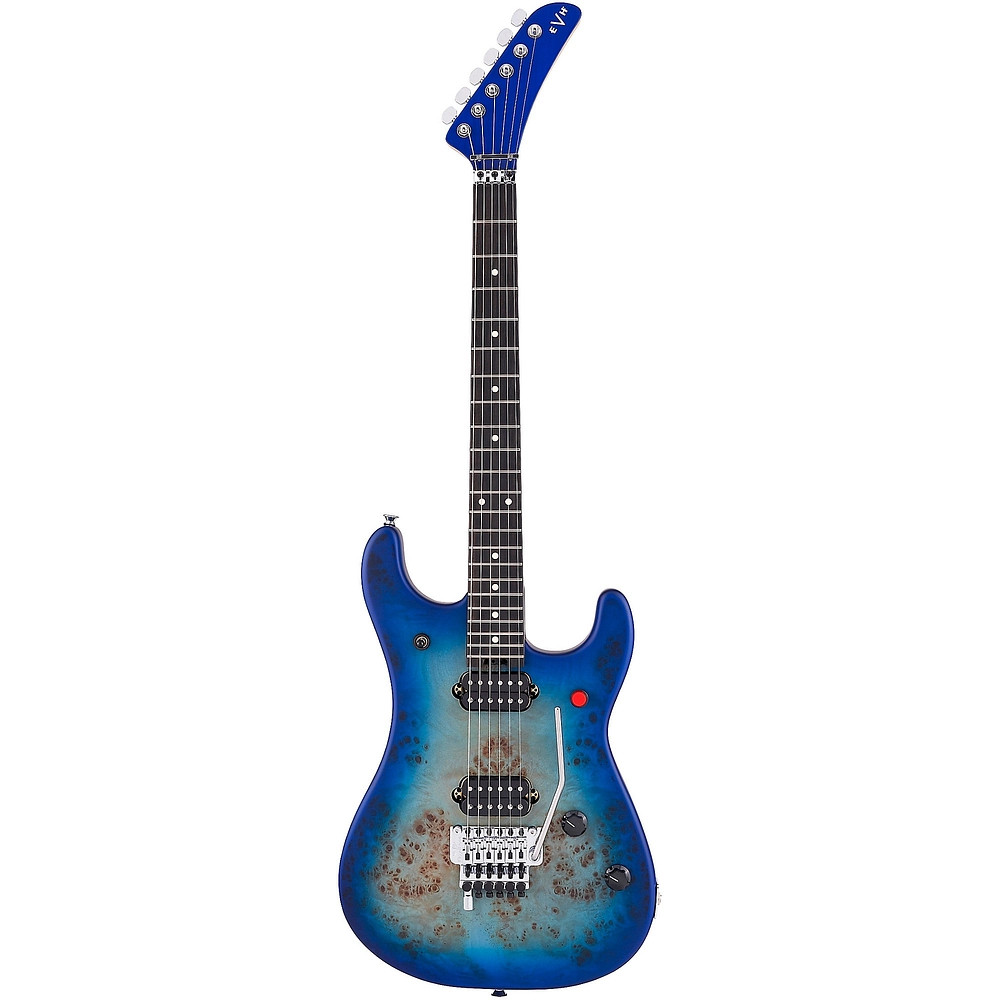 EVH 5150 Series Deluxe Poplar Burl Aqua Burst