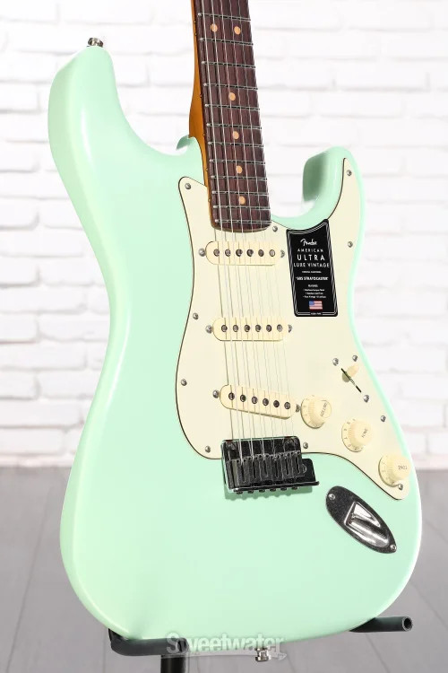 Fender American Ultra Luxe Vintage ’60s Stratocaster Electric Guitar – Surf