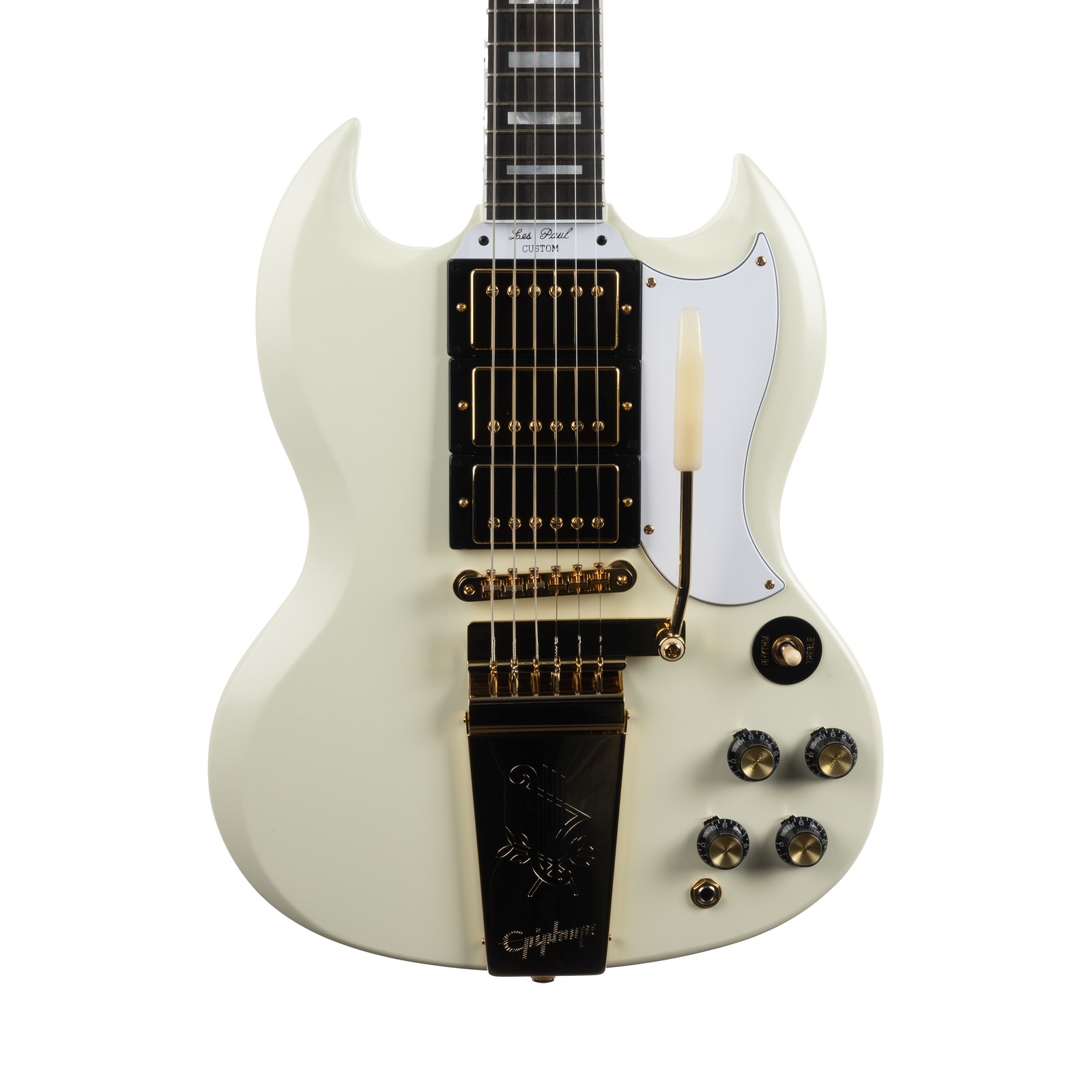 Used Epiphone 1963 Les Paul SG Custom With Maestro Vibrola – Classic White