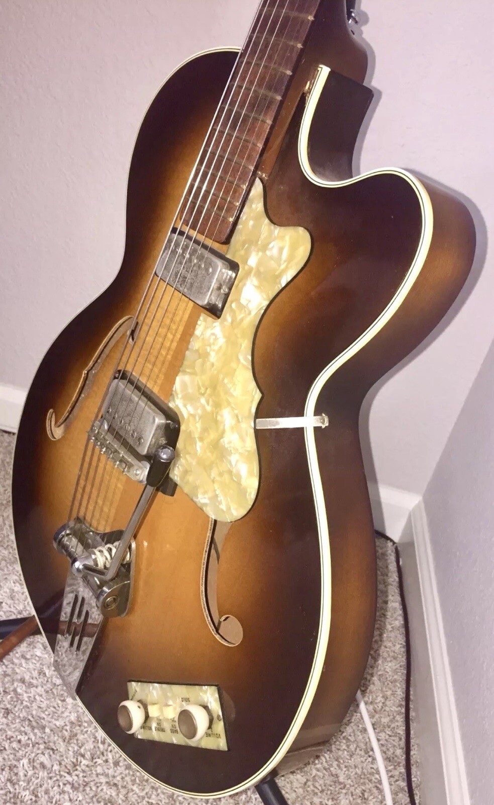 Vtg Hofner Electric Guitar Made in W. Germany