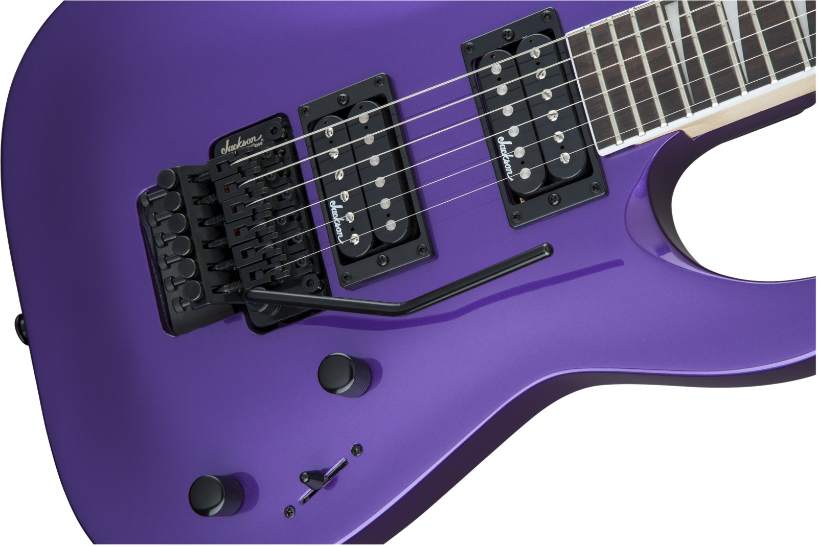 Jackson JS32 Arch Top Electric Guitar in Pavo Purple, Amaranth Fretboard