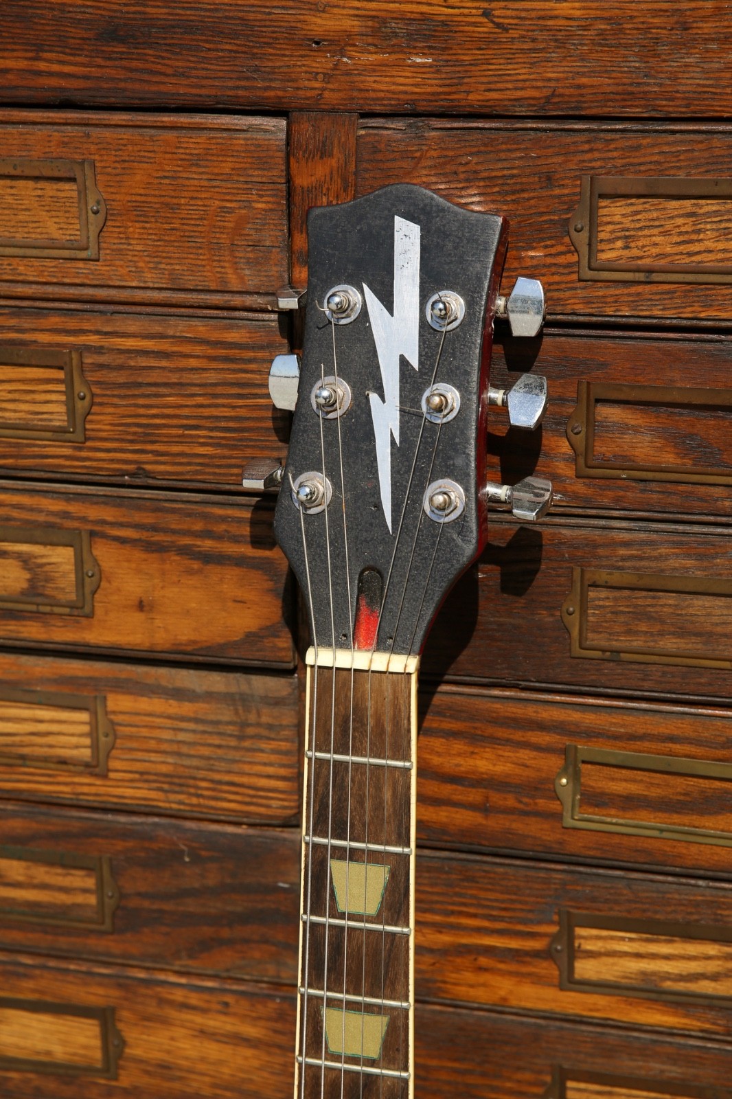 Vintage Electric Guitar gold metal flake sparkle custom Japan 6 String 60s 70s